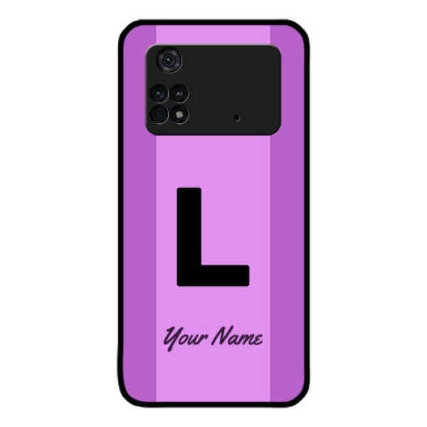 Poco M4 Pro 4G Custom Glass Phone Case - Tricolor custom text Design Poco M4 Pro 4G Custom Glass Phone Case - Tricolor custom text Design