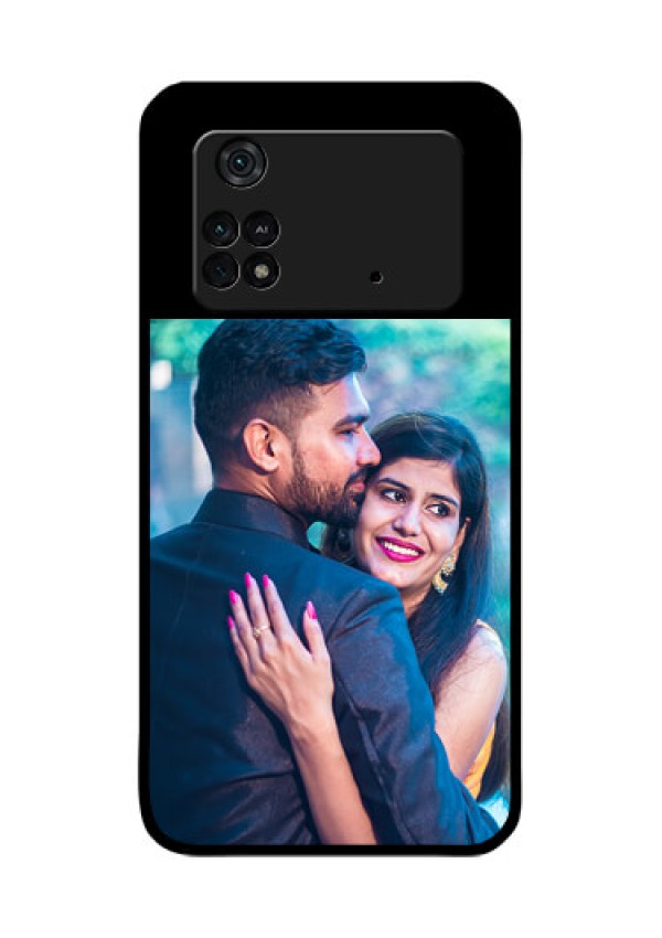 Poco M4 Pro 4G Custom Glass Phone Case - Upload Full Picture With Custom Color Design