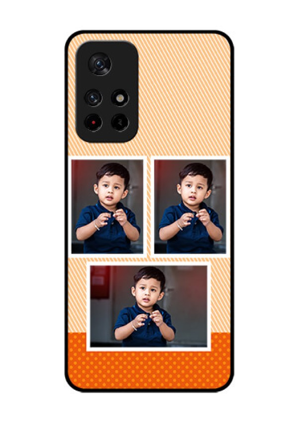 Poco M4 Pro 5G Photo Printing on Glass Case - Bulk Photos Upload Design