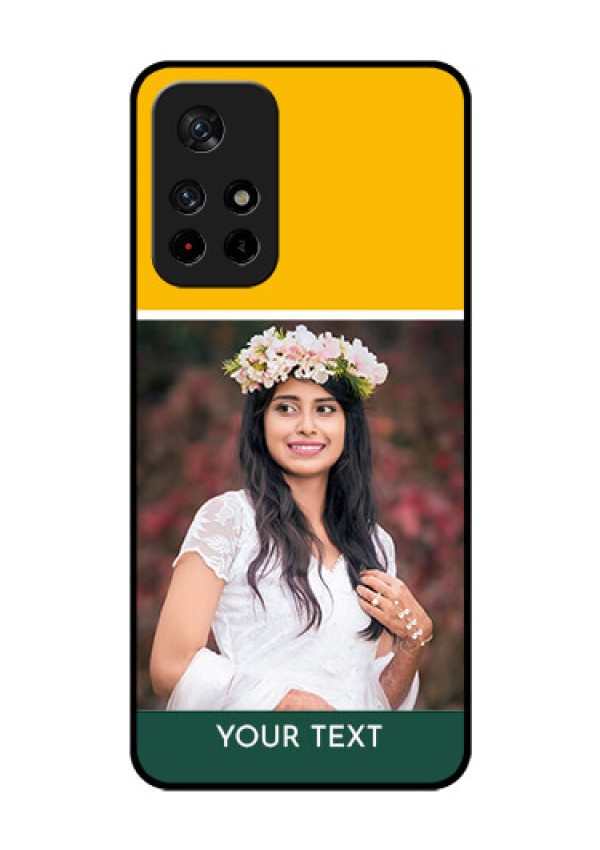Poco M4 Pro 5G Photo Printing on Glass Case - Love You Design