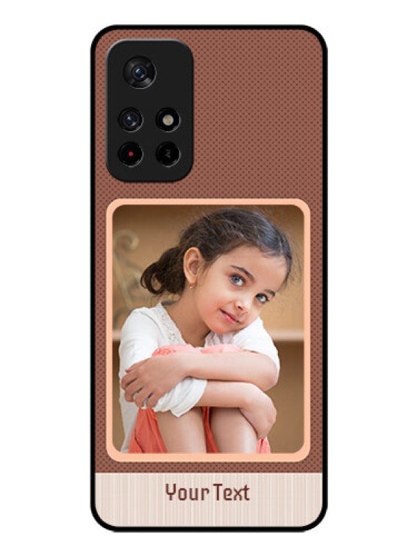 Custom Poco M4 Pro 5G Custom Glass Phone Case - Simple Pic Upload Design