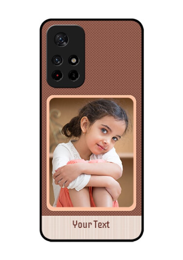 Poco M4 Pro 5G Custom Glass Phone Case - Simple Pic Upload Design