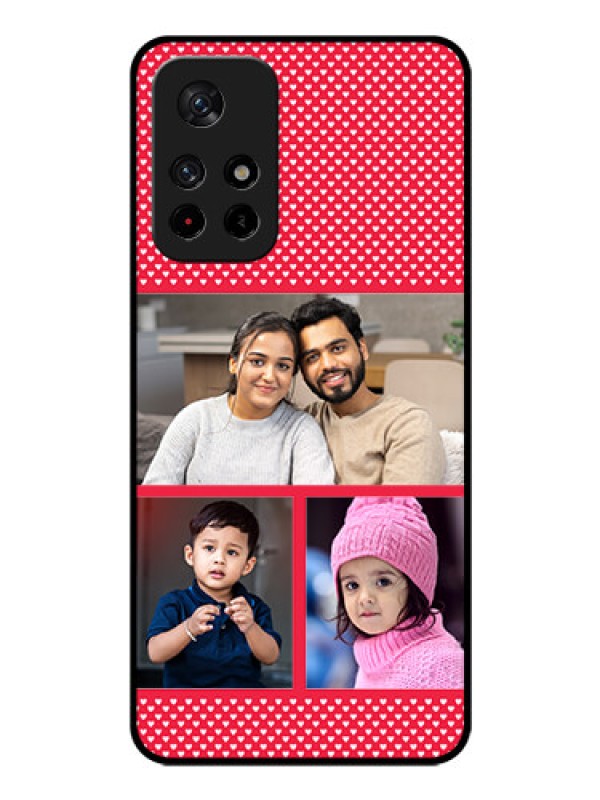 Custom Poco M4 Pro 5G Personalized Glass Phone Case - Bulk Pic Upload Design