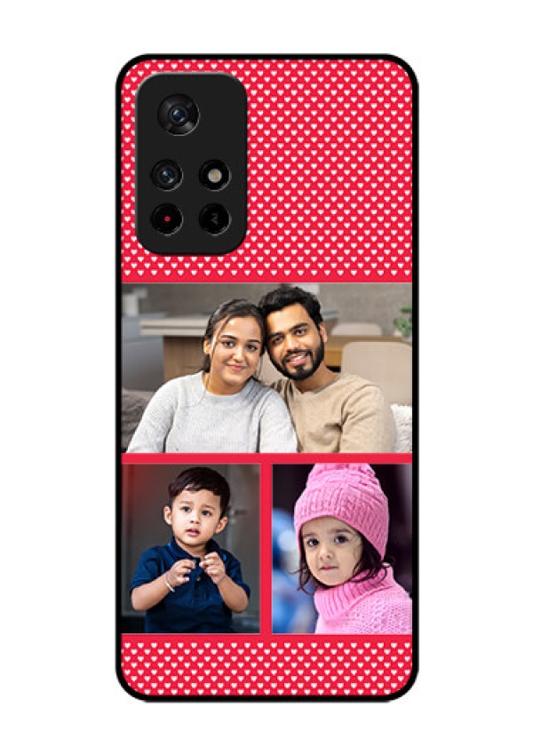 Poco M4 Pro 5G Personalized Glass Phone Case - Bulk Pic Upload Design