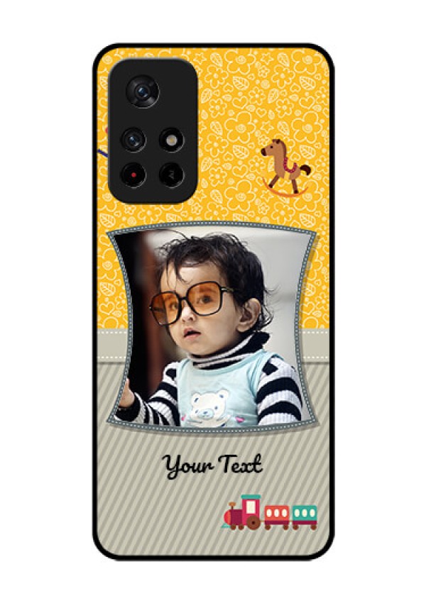 Poco M4 Pro 5G Personalized Glass Phone Case - Baby Picture Upload Design