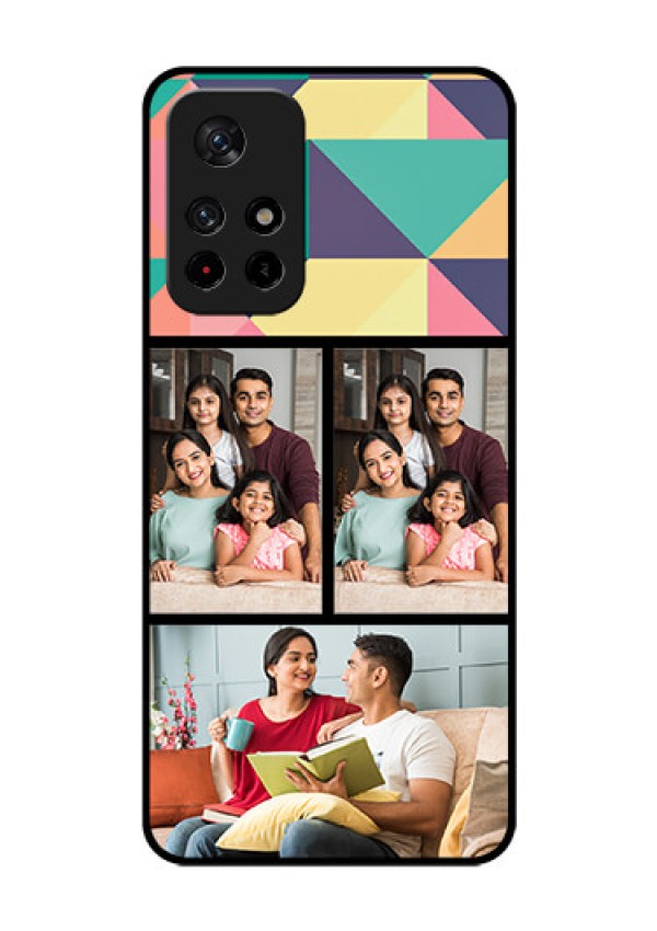 Poco M4 Pro 5G Custom Glass Phone Case - Bulk Pic Upload Design