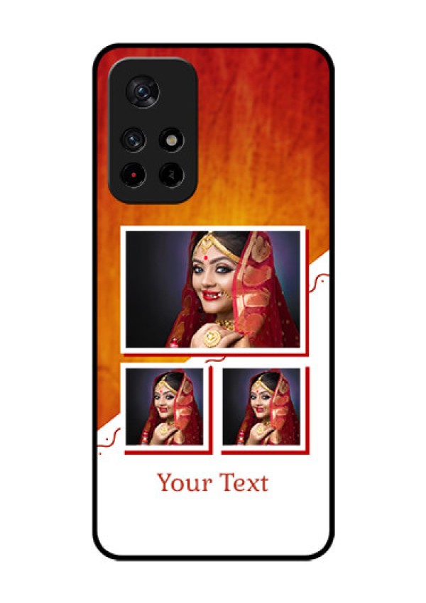 Poco M4 Pro 5G Custom Glass Phone Case - Wedding Memories Design