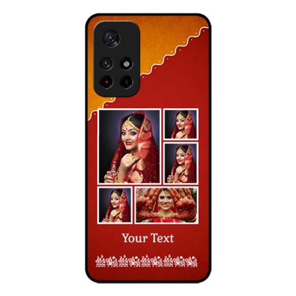 Poco M4 Pro 5G Personalized Glass Phone Case - Wedding Pic Upload Design Poco M4 Pro 5G Personalized Glass Phone Case - Wedding Pic Upload Design