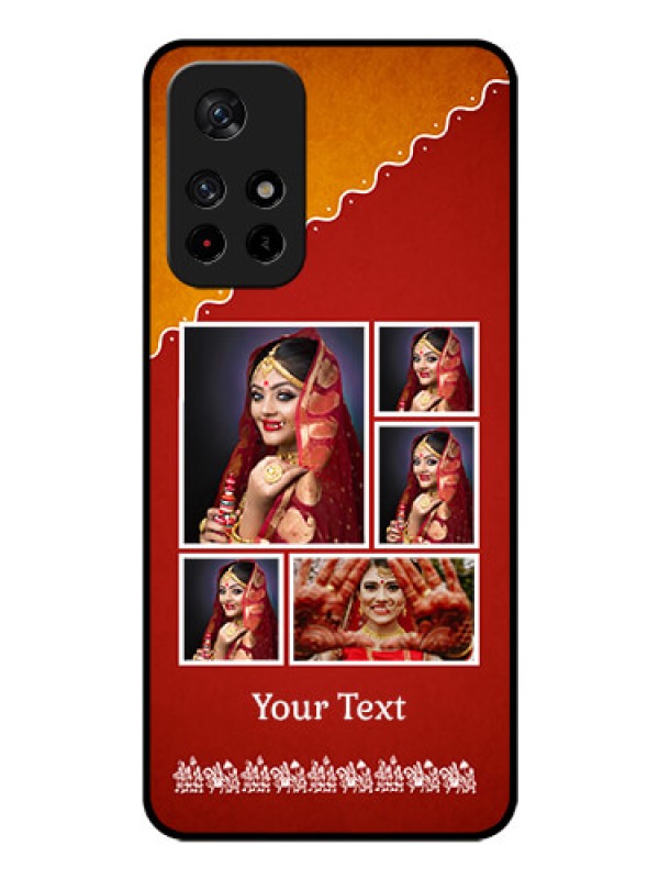 Custom Poco M4 Pro 5G Personalized Glass Phone Case - Wedding Pic Upload Design