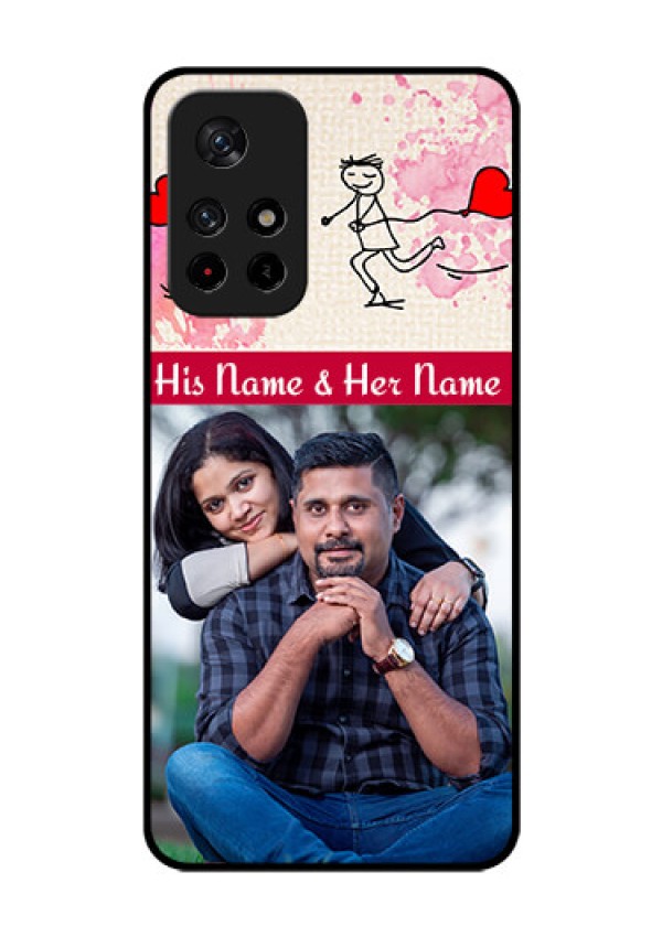 Poco M4 Pro 5G Photo Printing on Glass Case - You and Me Case Design
