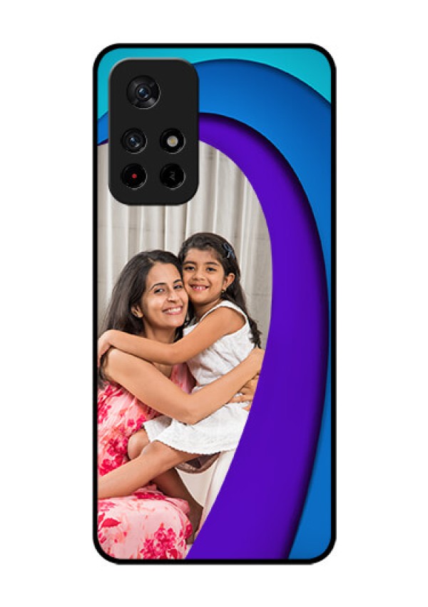 Poco M4 Pro 5G Photo Printing on Glass Case - Simple Pattern Design