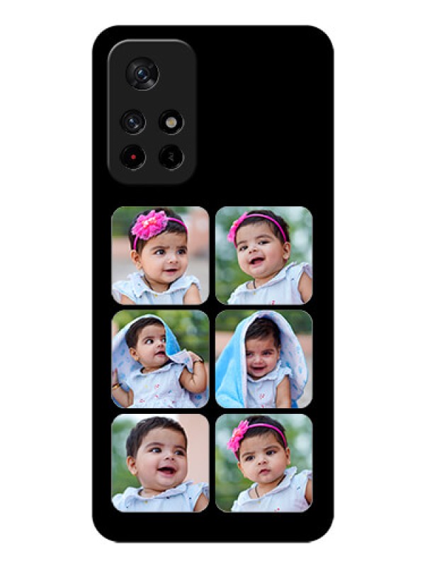 Custom Poco M4 Pro 5G Photo Printing on Glass Case - Multiple Pictures Design
