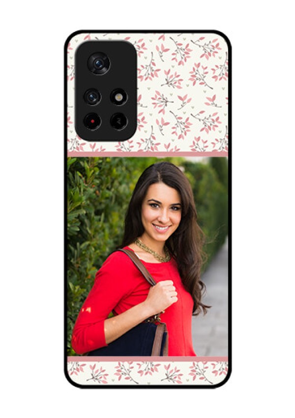 Poco M4 Pro 5G Custom Glass Phone Case - Premium Floral Design