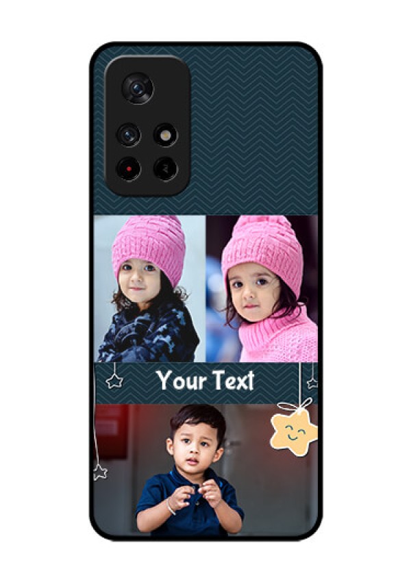 Poco M4 Pro 5G Custom Glass Mobile Case - Hanging Stars Design