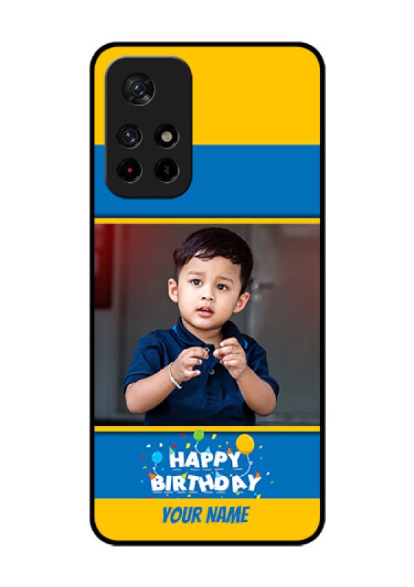 Poco M4 Pro 5G Custom Glass Mobile Case - Birthday Wishes Design