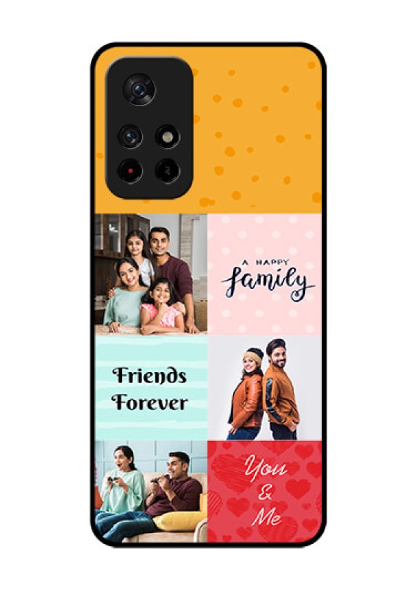 Poco M4 Pro 5G Personalized Glass Phone Case - Images with Quotes Design
