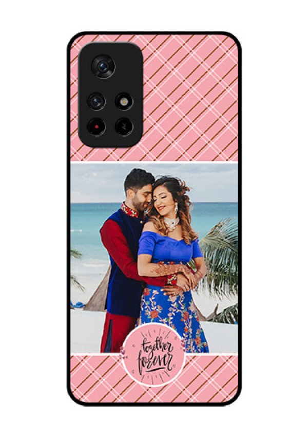 Poco M4 Pro 5G Personalized Glass Phone Case - Together Forever Design
