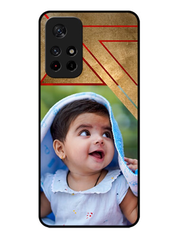 Custom Poco M4 Pro 5G Personalized Glass Phone Case - Gradient Abstract Texture Design