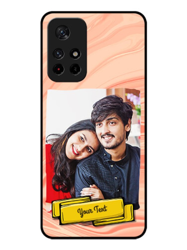 Custom Poco M4 Pro 5G Personalized Glass Phone Case - Marble Texture Design