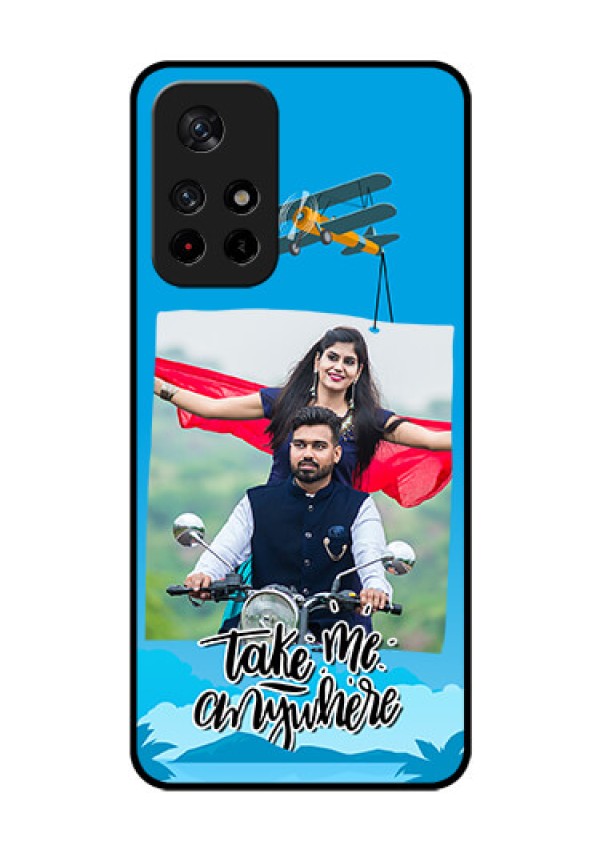 Poco M4 Pro 5G Custom Glass Mobile Case - Traveller Design