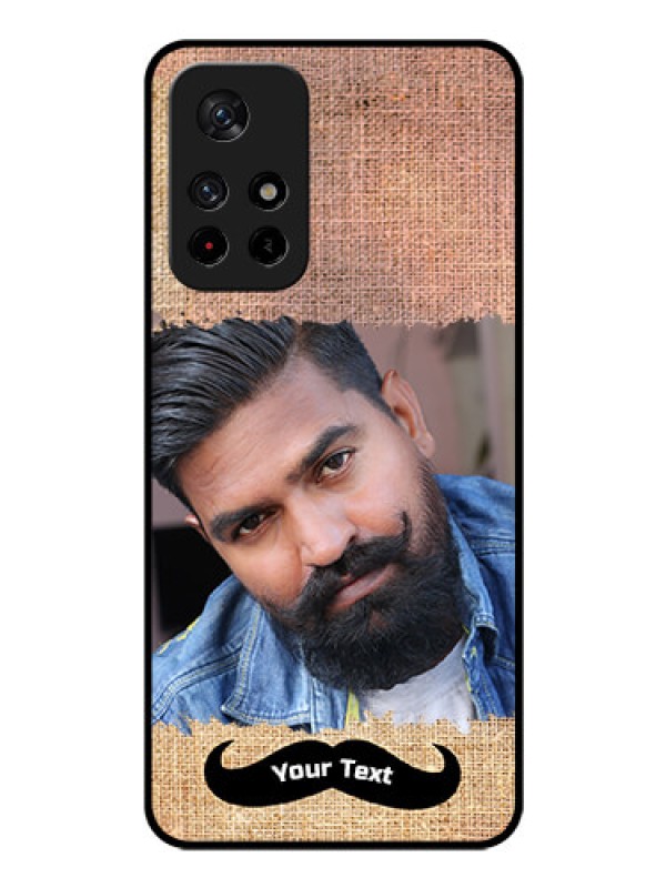 Custom Poco M4 Pro 5G Personalized Glass Phone Case - with Texture Design