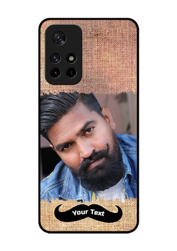 Poco M4 Pro 5G Personalized Glass Phone Case - with Texture Design