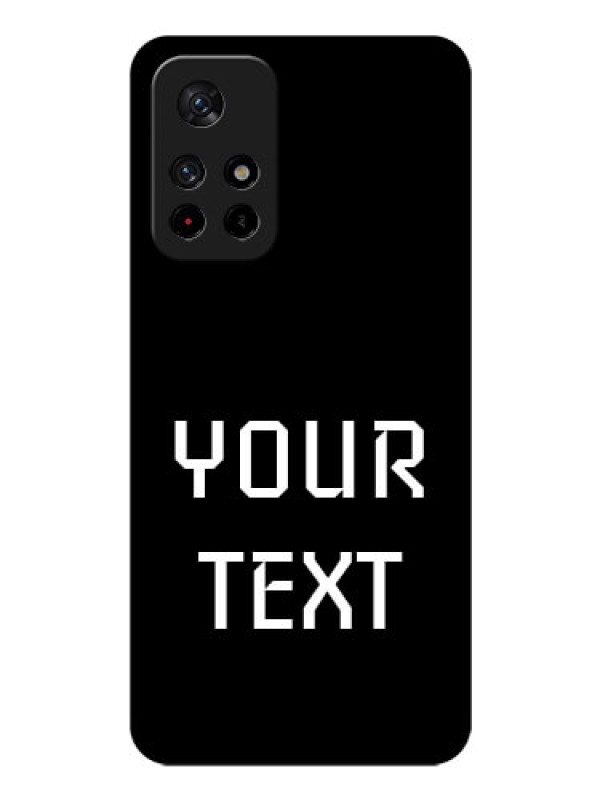 Custom Poco M4 Pro 5G Your Name on Glass Phone Case