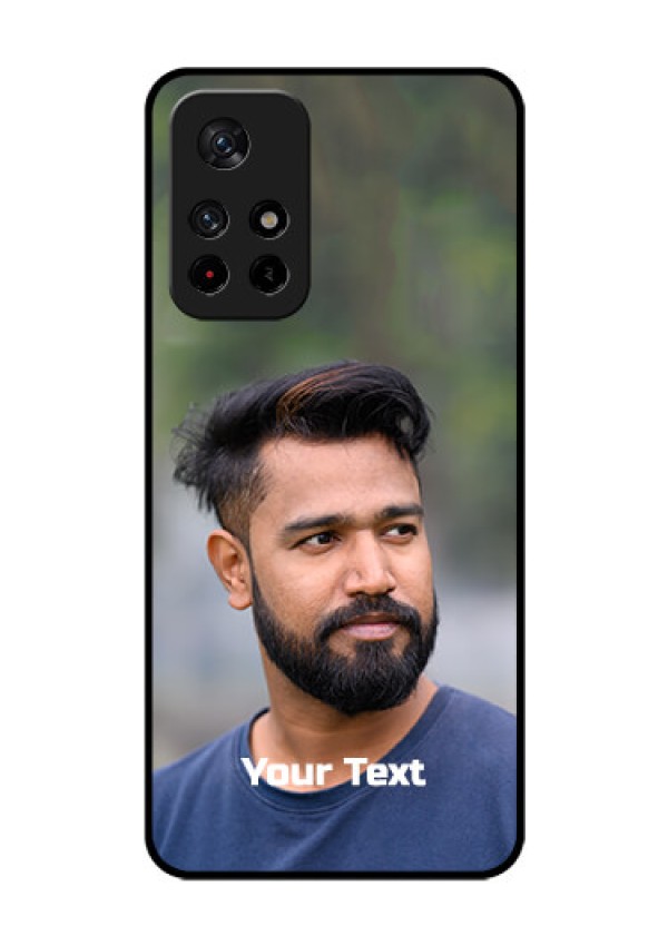 Poco M4 Pro 5G Glass Mobile Cover: Photo with Text