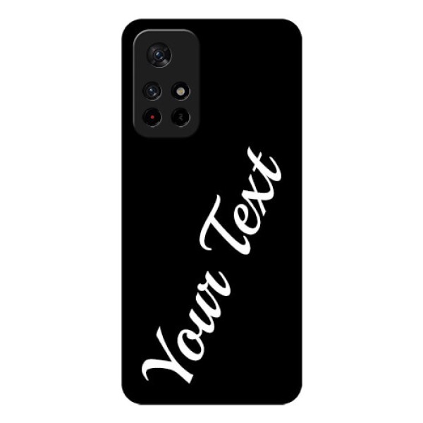 Poco M4 Pro 5G Custom Glass Mobile Cover with Your Name