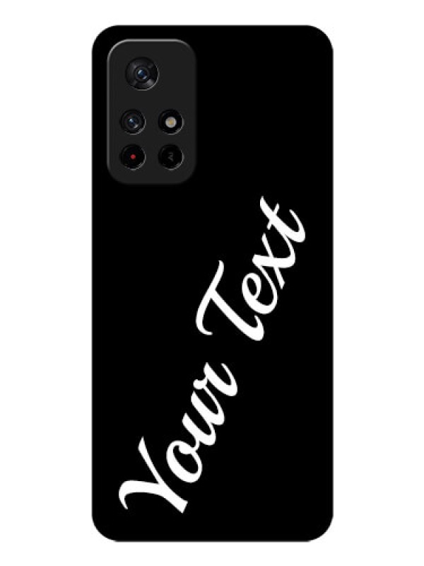 Custom Poco M4 Pro 5G Custom Glass Mobile Cover with Your Name