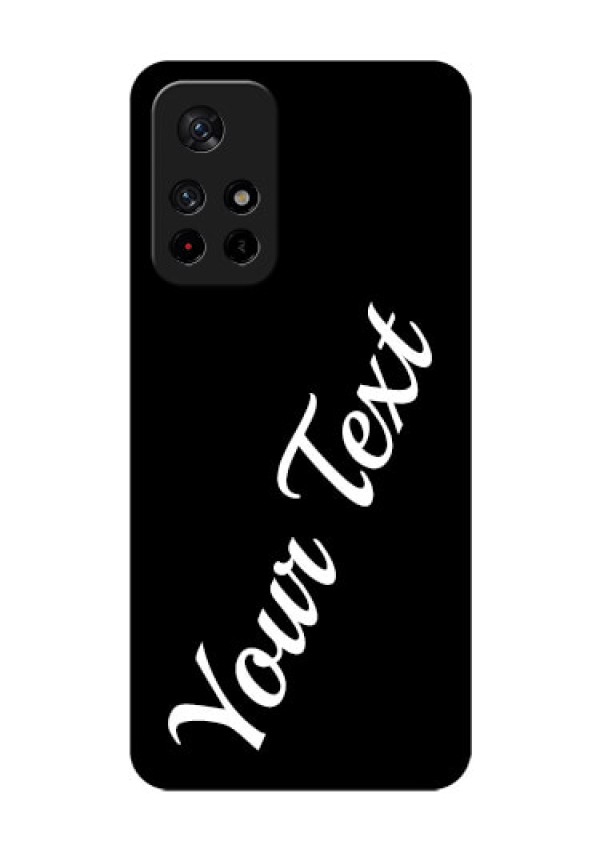 Poco M4 Pro 5G Custom Glass Mobile Cover with Your Name