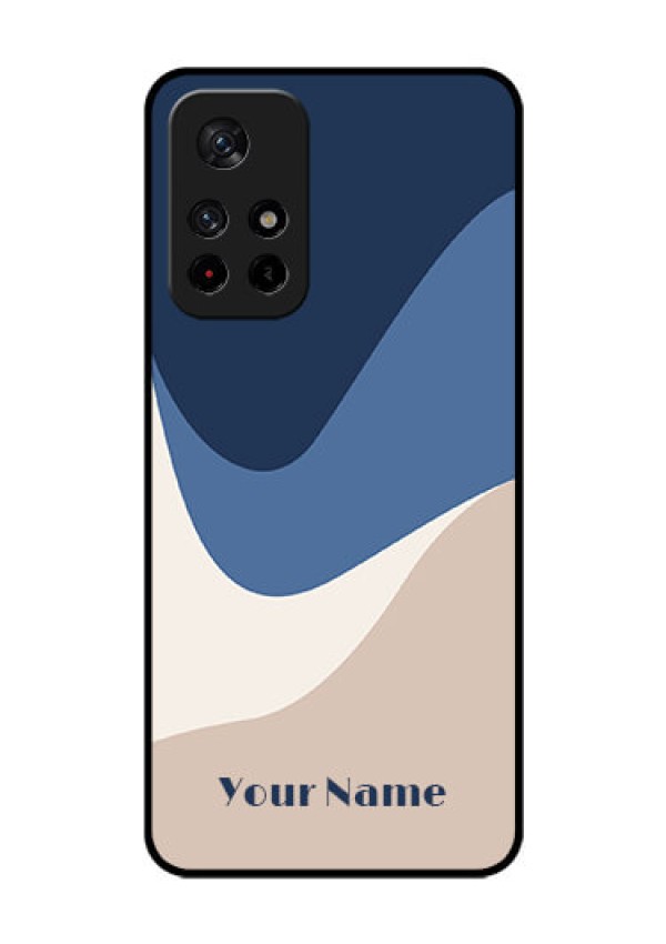 Poco M4 Pro 5G Custom Glass Phone Case - Abstract Drip Art Design