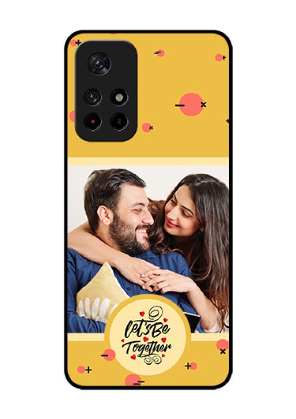 Poco M4 Pro 5G Photo Printing on Glass Case - Lets be Together Design