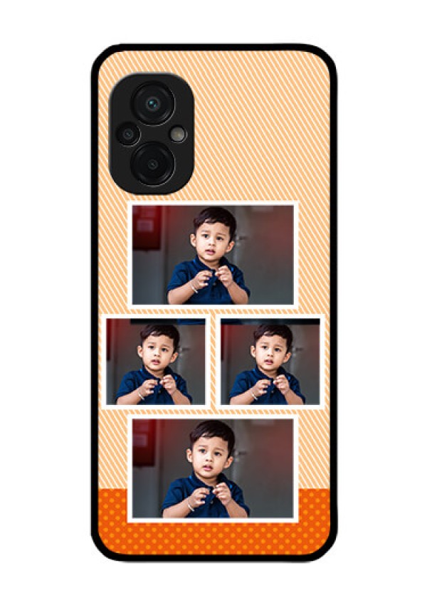 Poco M5 Photo Printing on Glass Case - Bulk Photos Upload Design