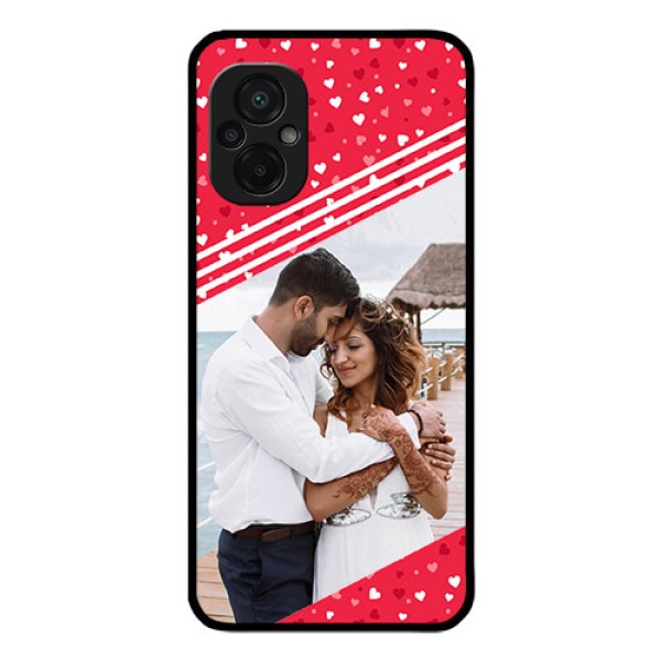 Poco M5 Custom Glass Mobile Case - Valentines Gift Design