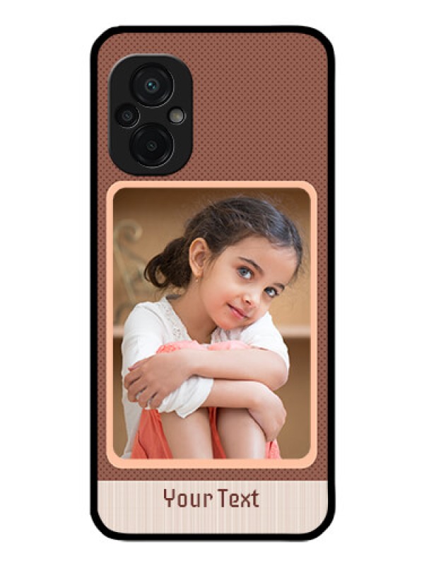 Custom Poco M5 Custom Glass Phone Case - Simple Pic Upload Design