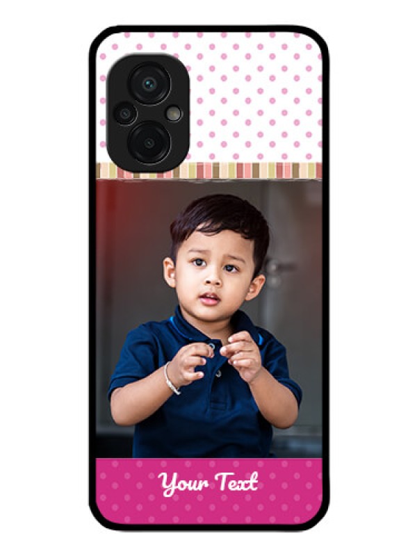 Custom Poco M5 Photo Printing on Glass Case - Cute Girls Cover Design