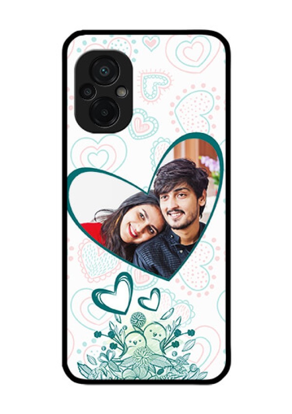 Poco M5 Photo Printing on Glass Case - Premium Couple Design