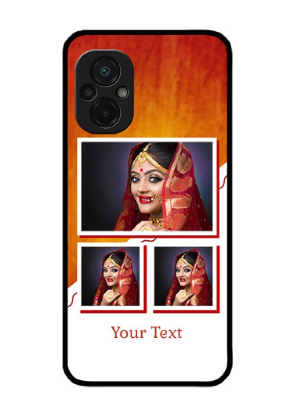 Poco M5 Custom Glass Phone Case - Wedding Memories Design