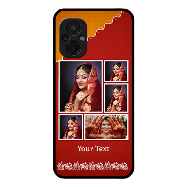 Poco M5 Personalized Glass Phone Case - Wedding Pic Upload Design Poco M5 Personalized Glass Phone Case - Wedding Pic Upload Design