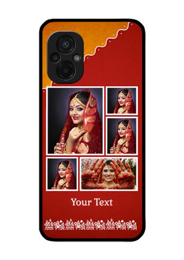 Poco M5 Personalized Glass Phone Case - Wedding Pic Upload Design