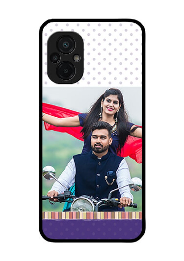 Poco M5 Photo Printing on Glass Case - Cute Family Design