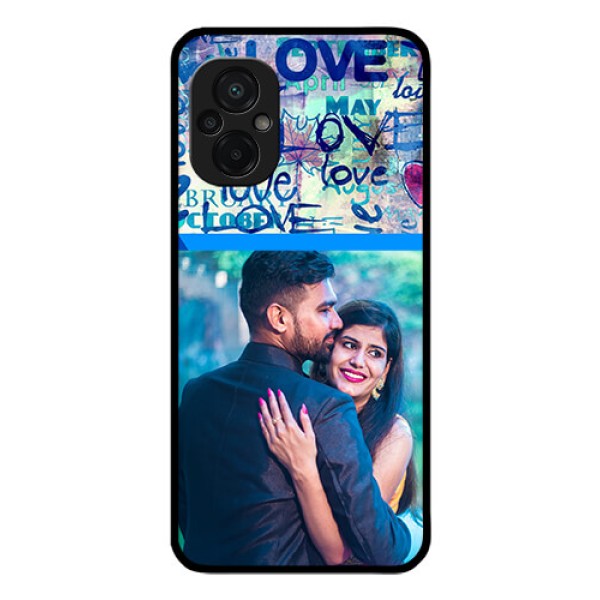 Poco M5 Custom Glass Mobile Case - Colorful Love Design