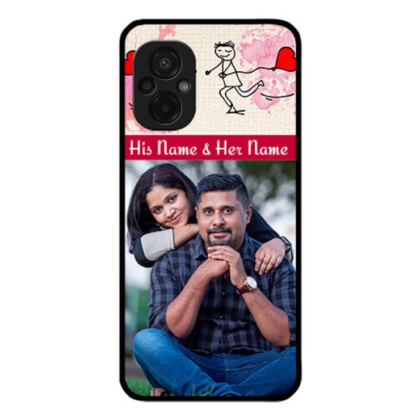 Poco M5 Photo Printing on Glass Case - You and Me Case Design