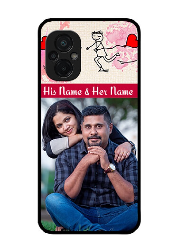 Poco M5 Photo Printing on Glass Case - You and Me Case Design