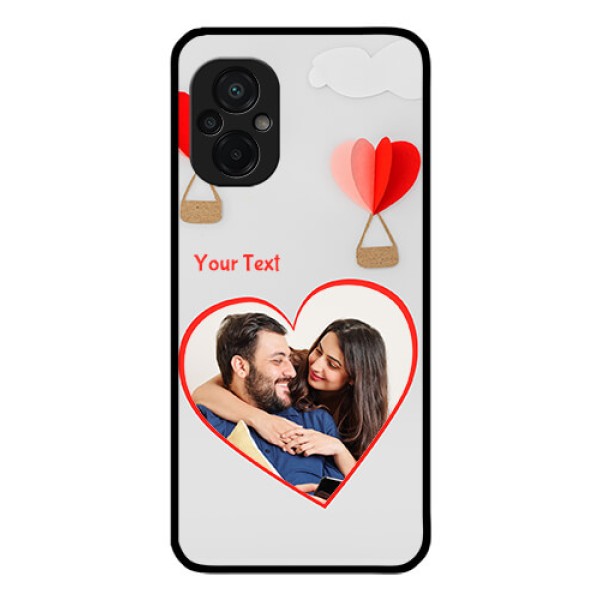 Poco M5 Custom Glass Mobile Case - Parachute Love Design