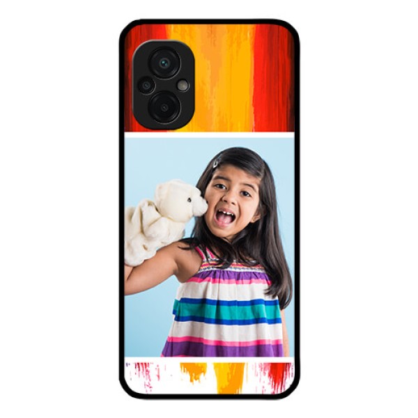 Poco M5 Personalized Glass Phone Case - Multi Color Design