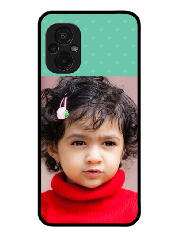 Custom Poco M5 Custom Glass Phone Case - Lovers Picture Design