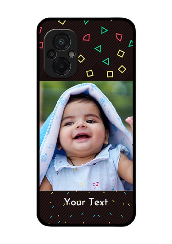 Poco M5 Custom Glass Phone Case - with confetti birthday design