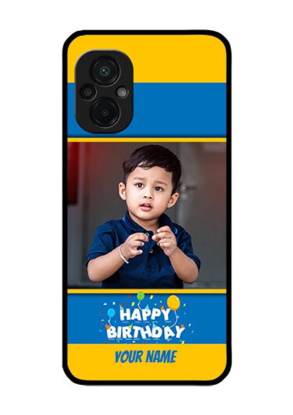 Poco M5 Custom Glass Mobile Case - Birthday Wishes Design